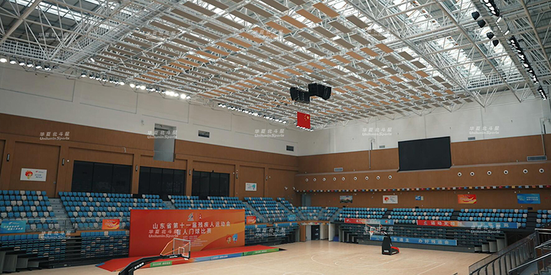 华夏北斗星-山东五莲县体育场篮球馆案例
